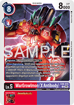 WarGrowlmon (X Antibody) (EX8-015) Immagine principale del prodotto