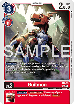 Guilmon (ST7-03) (V.1) Immagine principale del prodotto