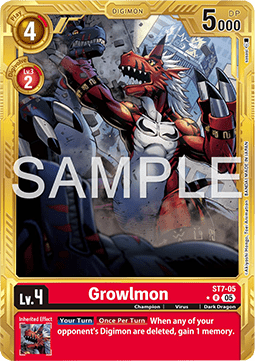 Growlmon (ST7-05) (V.2) Immagine principale del prodotto