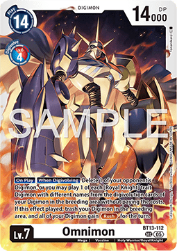 Omnimon (BT13-112) (V.1) Immagine principale del prodotto