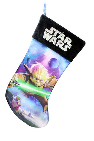 Sw Yoda Xmas Sock 45 Cm