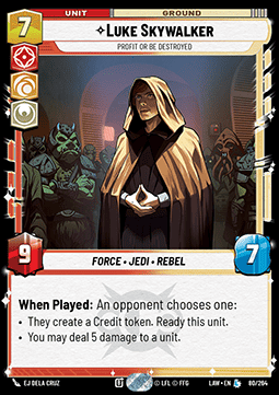 Luke Skywalker, Profit or Be Destroyed Immagine principale del prodotto