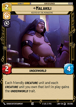 Malakili, Keeper of the Menagerie