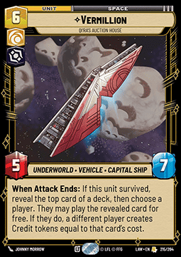 Vermillion, Qi'ra's Auction House