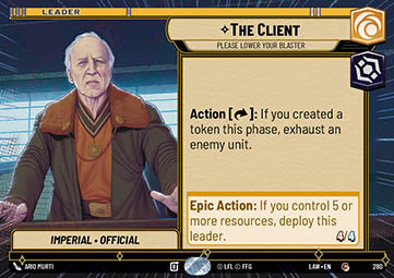 The Client, Please Lower Your Blaster (V.1)