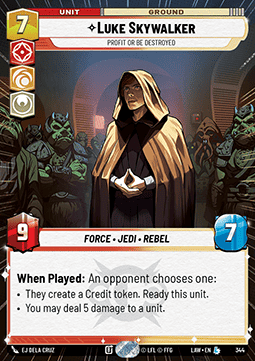 Luke Skywalker, Profit or Be Destroyed (V.1) Immagine principale del prodotto