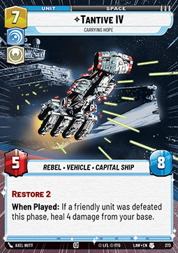Tantive IV, Carrying Hope (V.1)