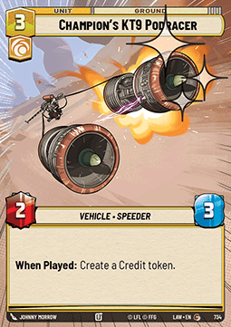 Champion's KT9 Podracer (V.2) Immagine principale del prodotto