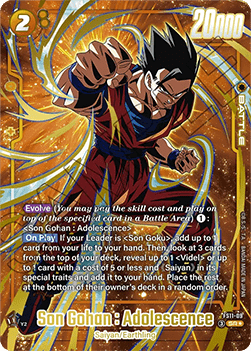 Son Gohan : Adolescence (FS11-09) [Fusion World] (V.2 - Alternate Art) Immagine principale del prodotto