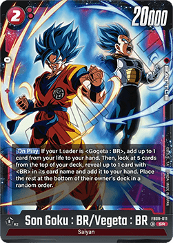 Son Goku : BR/Vegeta : BR (FB09-011) [Fusion World] (V.1 - Super Rare)