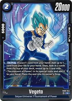 Vegeta (FB09-044) [Fusion World] (V.1 - Rare) Immagine principale del prodotto