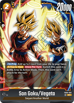 Son Goku/Vegeta (FB09-082) [Fusion World] (V.1 - Super Rare) Immagine principale del prodotto