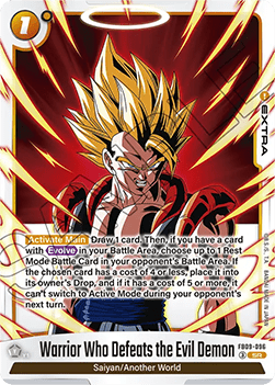 Warrior Who Defeats the Evil Demon (FB09-096) [Fusion World] (V.1 - Super Rare) Immagine principale del prodotto
