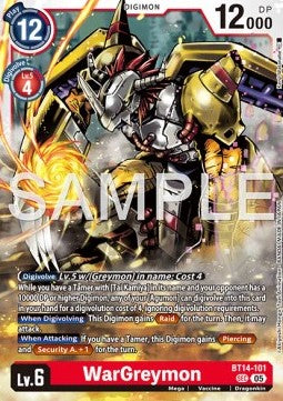 WarGreymon (BT14-101) (V.1) Immagine principale del prodotto