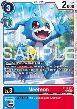 Veemon (BT16-017) Immagine principale del prodotto