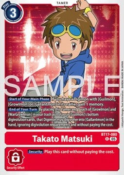 Takato Matsuki (BT17-080) (V.1) Immagine principale del prodotto