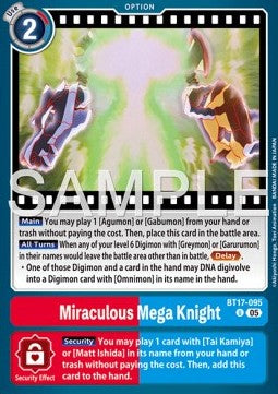 Miraculous Mega Knight (BT17-095) (V.1) Immagine principale del prodotto