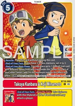 Takuya Kanbara & Koji Minamoto (BT18-088) Immagine principale del prodotto