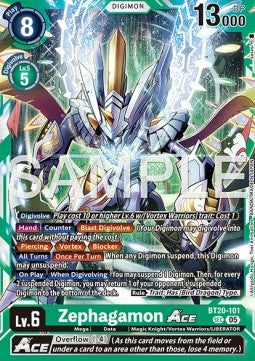 Zephagamon Ace (BT20-101) (V.1) Immagine principale del prodotto
