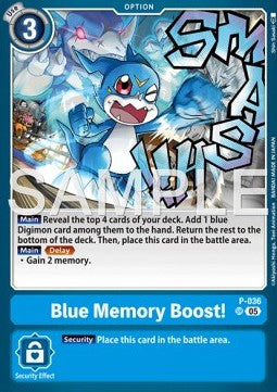 Blue Memory Boost! (P-036)