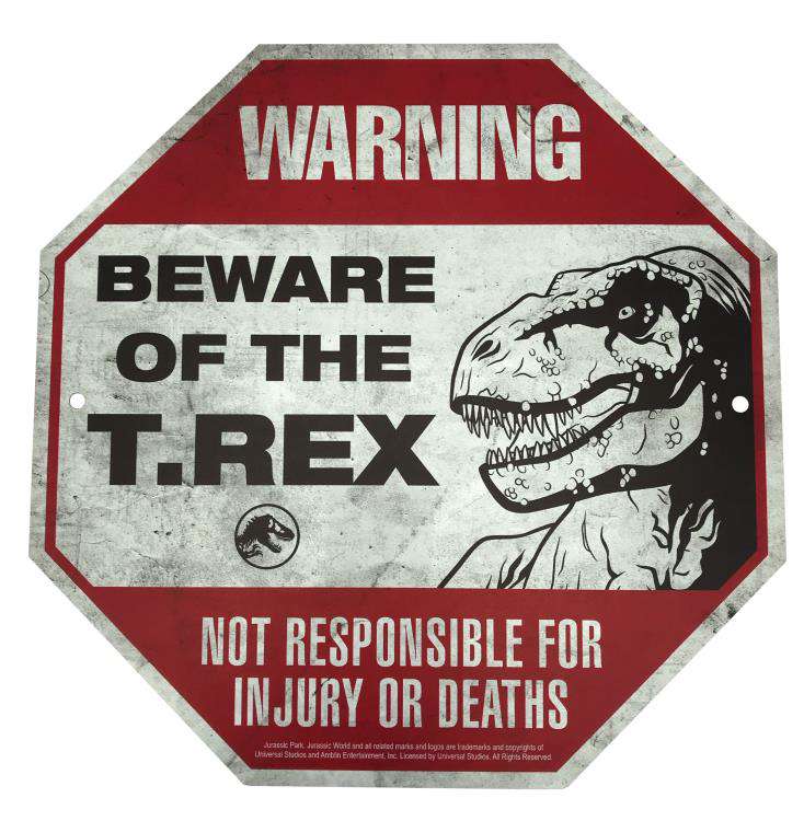 Jw Metal Warning Scaled Prop Replica