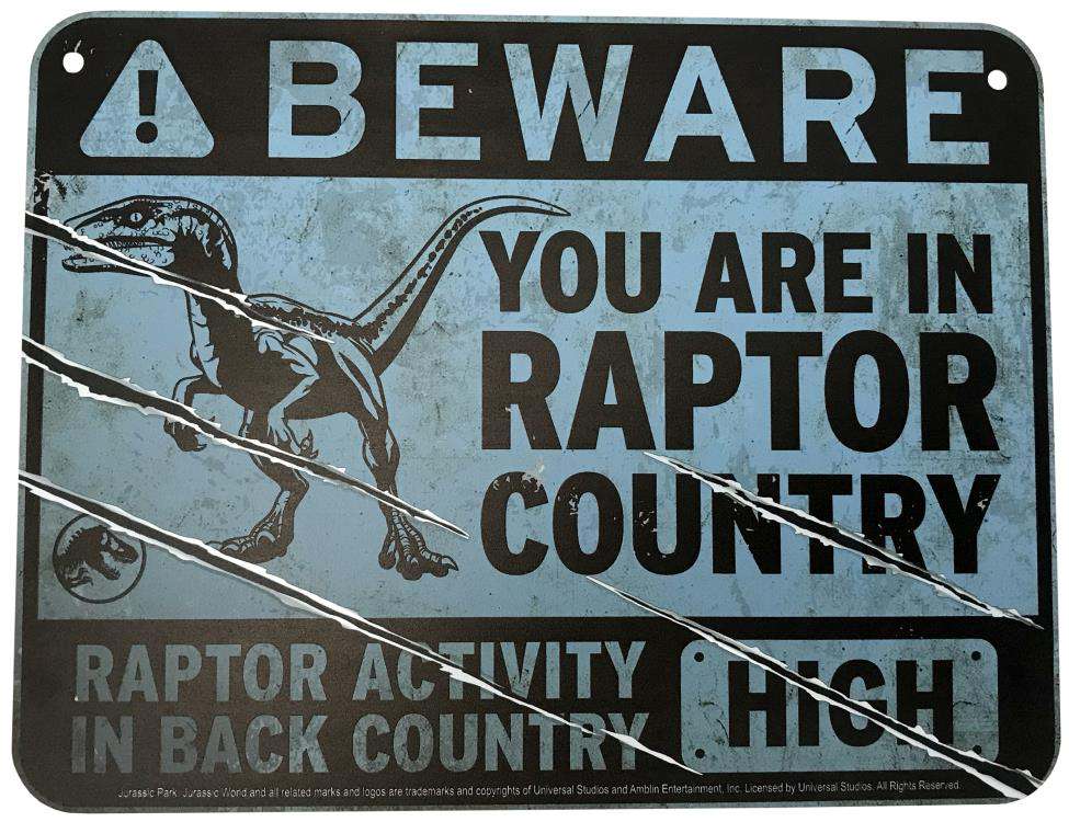 Jw Metal Warning Scaled Prop Replica