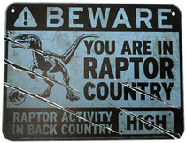 Jw Metal Warning Scaled Prop Replica