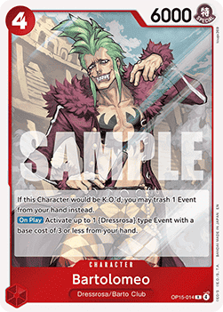 Bartolomeo (OP15-014) Immagine principale del prodotto