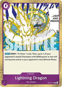 Lightning Dragon (OP15-077) (V.1) Immagine principale del prodotto