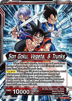 Son Goku, Vegeta, & Trunks // Super Saiyans United (V.1 - Uncommon) Immagine principale del prodotto