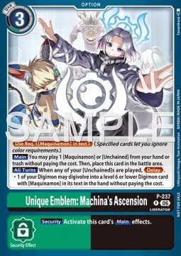 Unique Emblem: Machina's Ascension (P-237) Immagine principale del prodotto