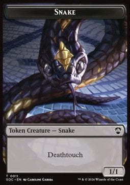 Snake Token (B 1/1) // Zombie Token (B 2/2 Decayed) Immagine principale del prodotto