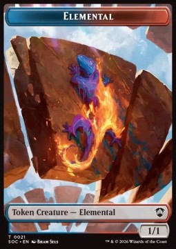 Elemental Token (UR 1/1) // Phyrexian Myr Token (UA 2/1)