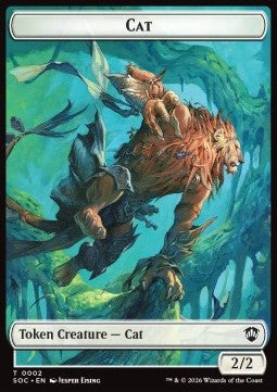 Cat Token (W 2/2) // Inkling Token (WB 2/1)