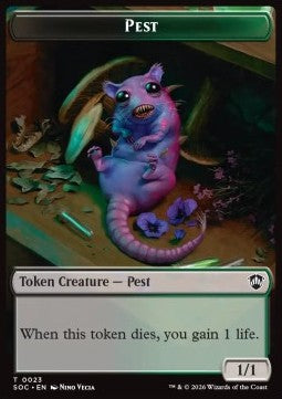 Pest Token (BG 1/1) // Saproling Token (G 1/1) Immagine principale del prodotto