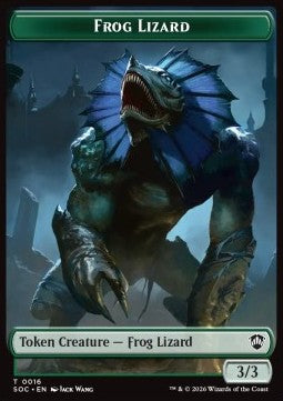 Frog Lizard Token (G 3/3) // Food Token