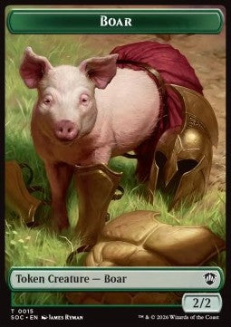 Boar Token (G 2/2) // Frog Lizard Token (G 3/3)