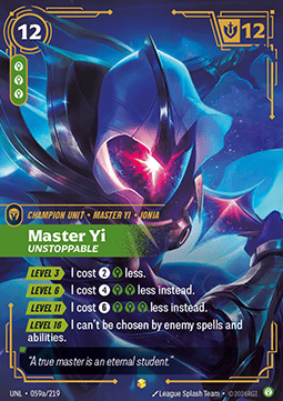 Master Yi, Unstoppable (V.2 - Showcase) Immagine principale del prodotto