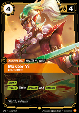 Master Yi, Tempered (V.2 - Showcase) Immagine principale del prodotto