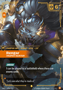 Rengar, Trophy Hunter (V.2 - Showcase) Immagine principale del prodotto