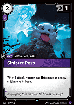 Sinister Poro Immagine principale del prodotto