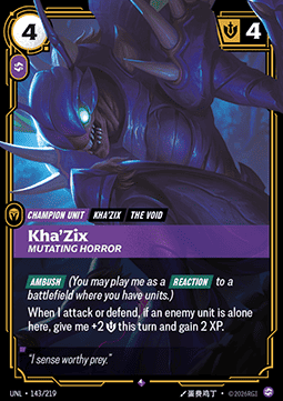Kha'Zix, Mutating Horror (V.1 - Rare) Immagine principale del prodotto