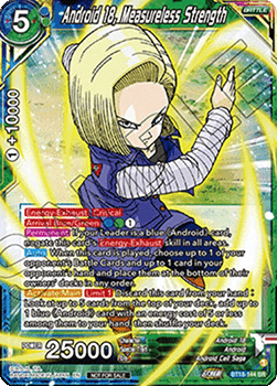 Android 18, Measureless Strength (V.1 - Super Rare) Immagine principale del prodotto