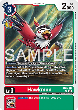 Hawkmon (BT25-010) Immagine principale del prodotto