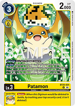Patamon (BT25-031) Immagine principale del prodotto