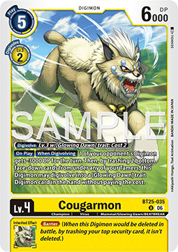 Cougarmon (BT25-035) Immagine principale del prodotto