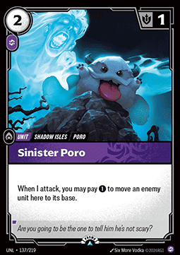 Sinister Poro Immagine principale del prodotto