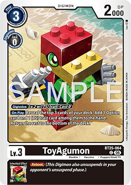 ToyAgumon (BT25-064) Immagine principale del prodotto