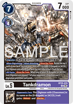 Tankdramon (BT25-074)