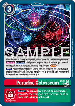 Paradise Colosseum (BT25-095) Immagine principale del prodotto